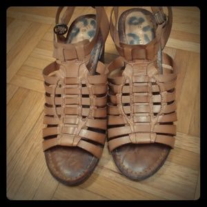 Tan Sandle Wedges
